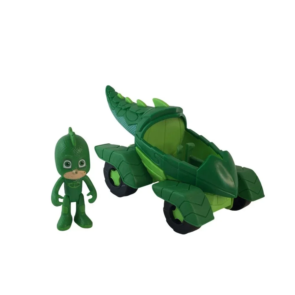 Disney Jr PJ Masks Green Gekko Mobile‎ Vehicle & Figures Owlette Catboy